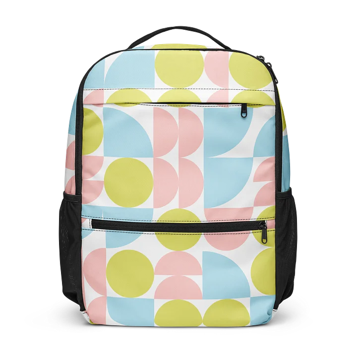 Pastel Geometry All-Over Backpack product image (1)
