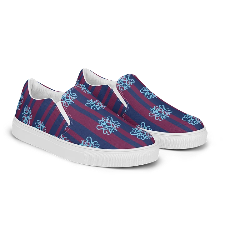 Navy Flirty Academic Canvas Slip-Ons product image (2)