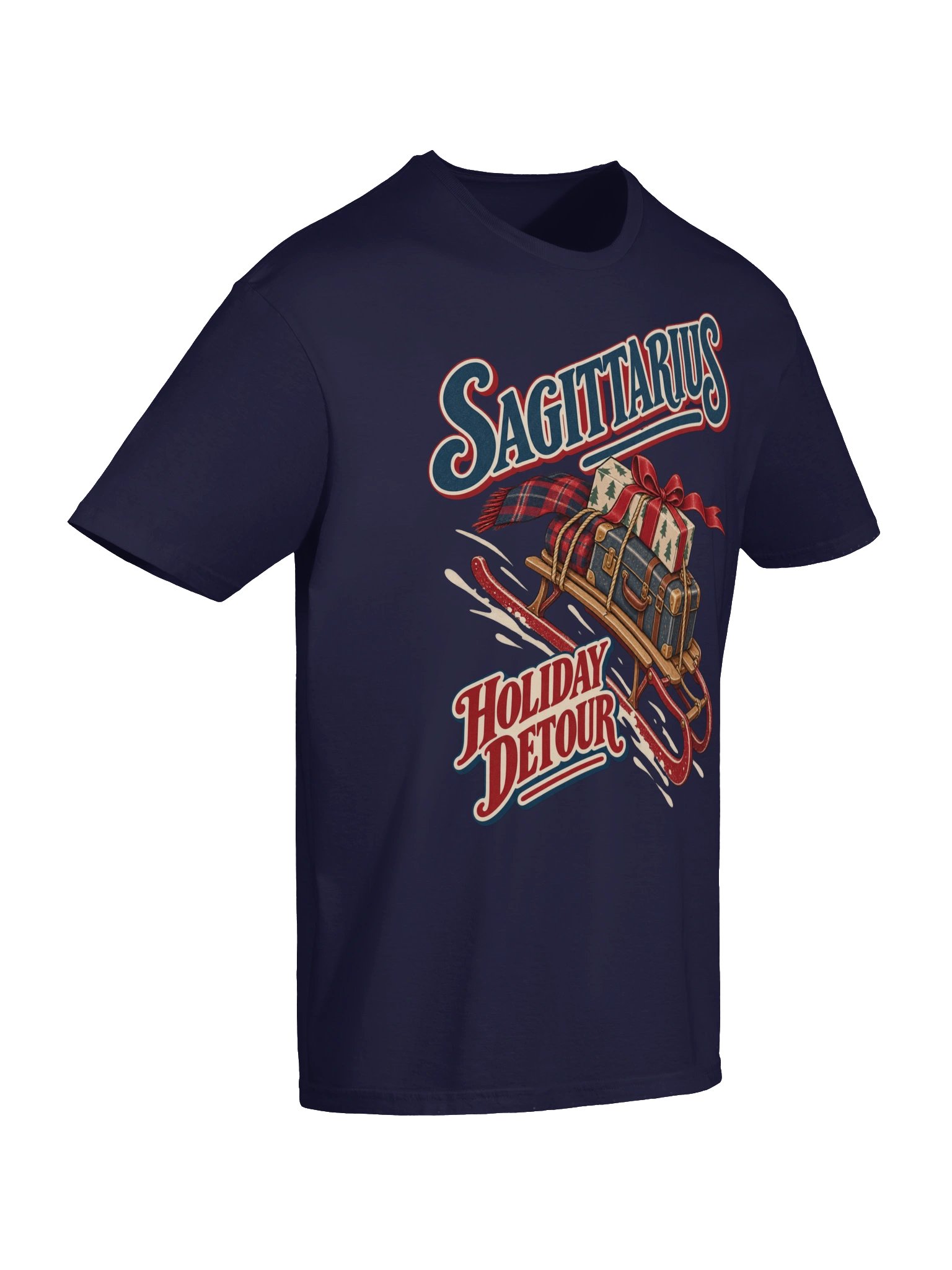 Sagittarius Holiday Detour Christmas T-Shirt product image (6)
