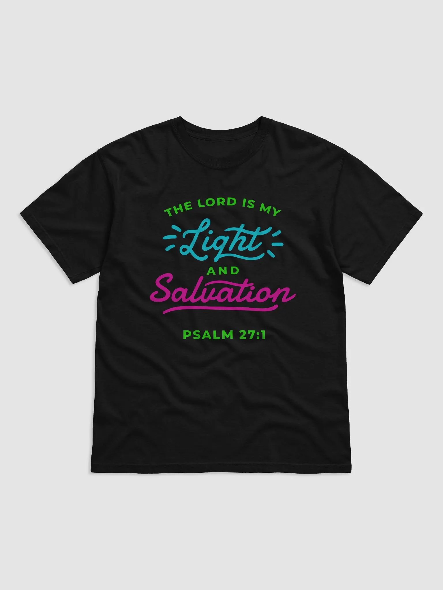 Psalm 27:1 Light & Salvation Tee product image (1)