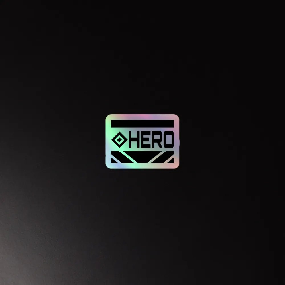 「 HERO 」 Logo Sticker (Holo) product image (2)