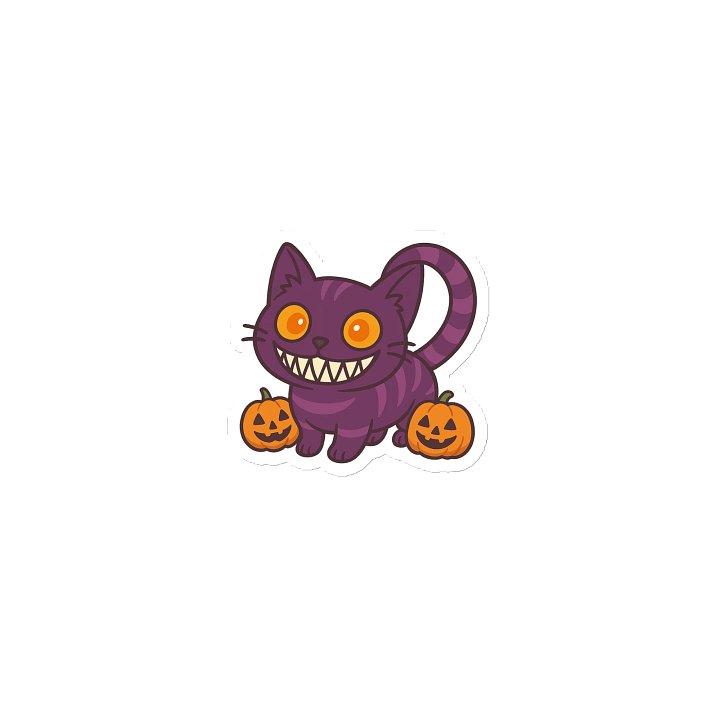Mischievous Cat and Pumpkins magnet Magnets product image (1)
