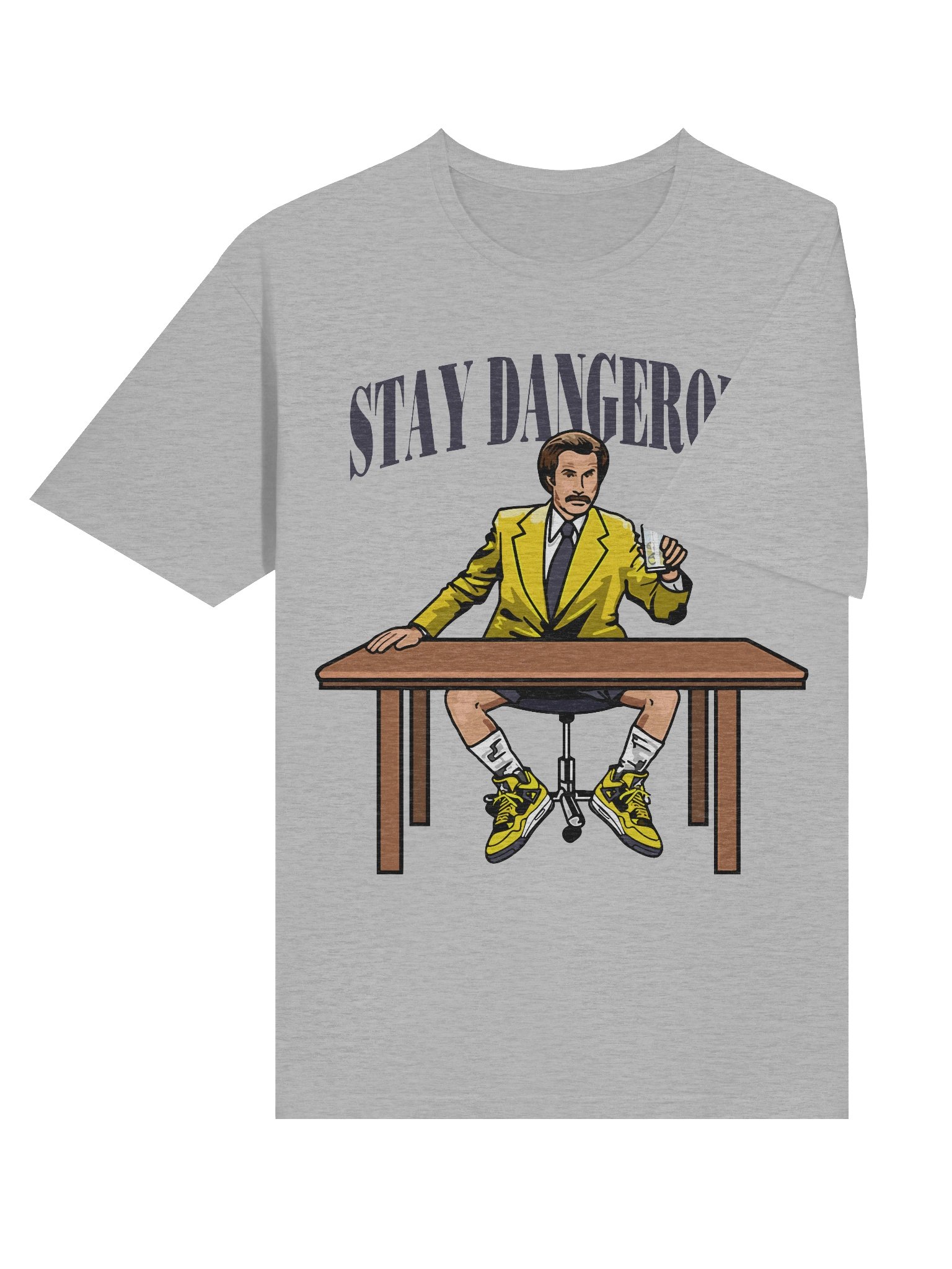 Stay Dangerous – Retro Yellow Suit Edition – Gildan Softstyle T-Shirt product image (4)