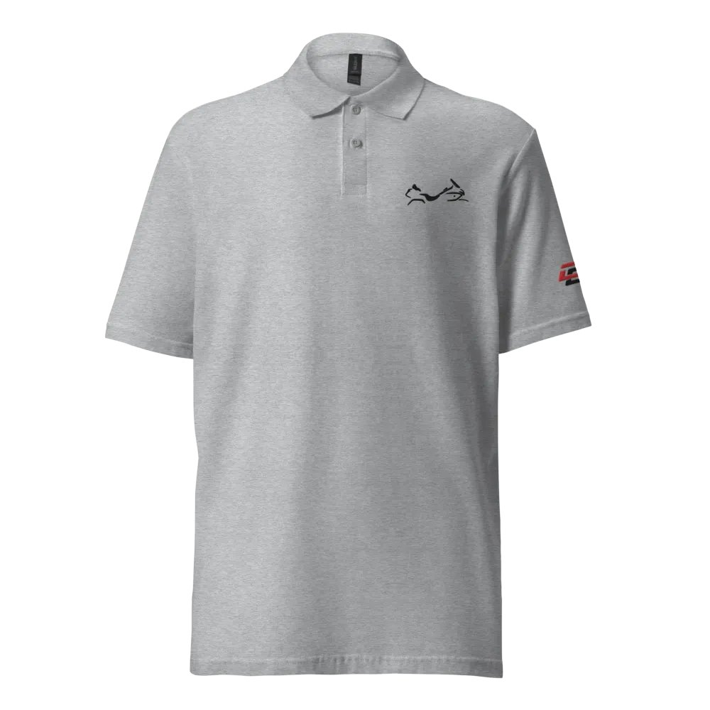 Shadow Wing Polo Shirt in White or Grey product image (2)