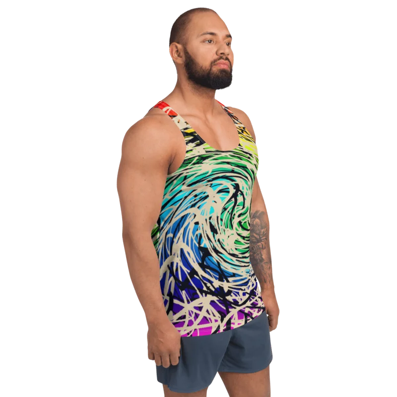 rainbow cyberwave tank top product image (5)