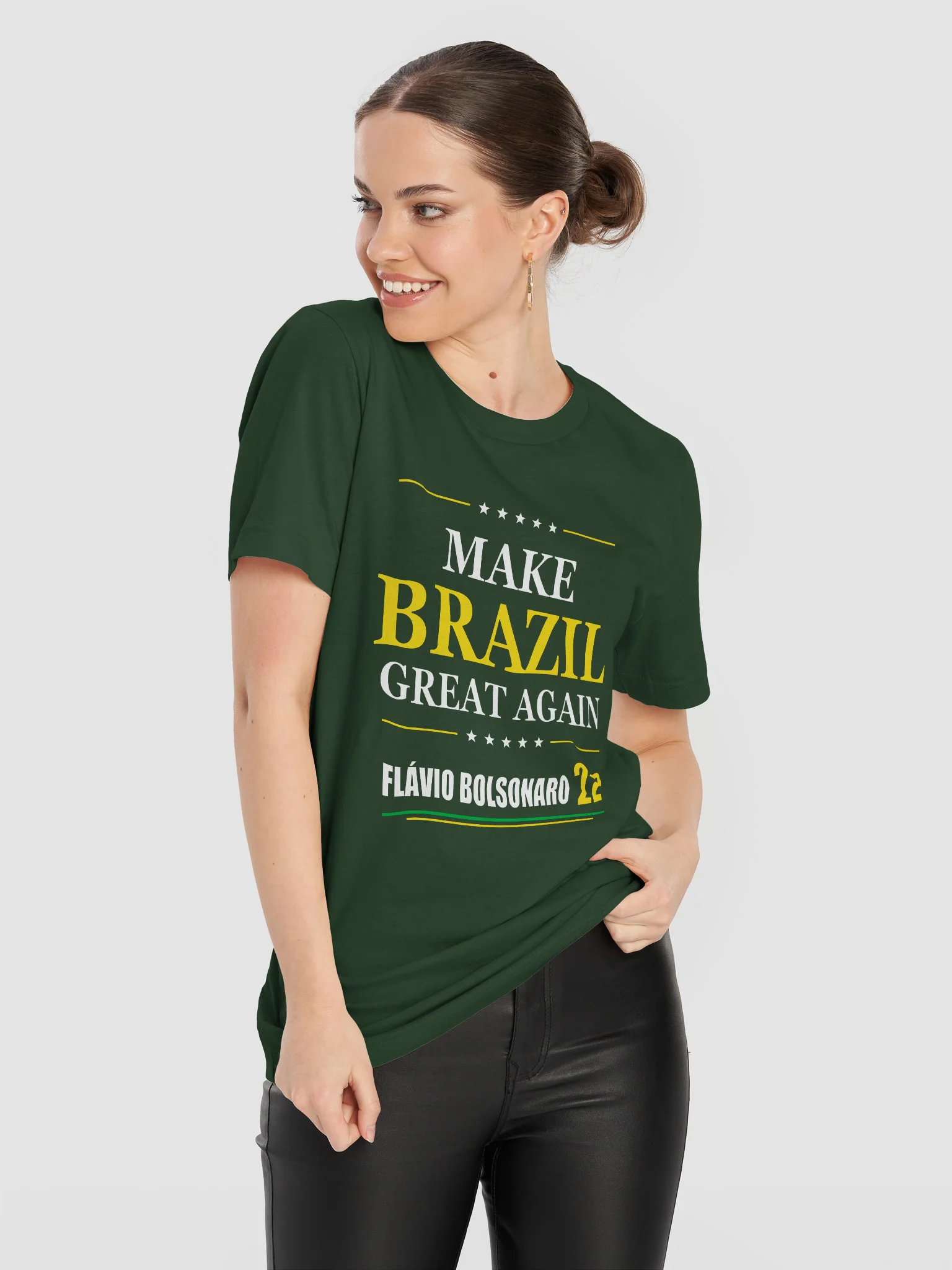 Make Brazil Great Again — Flávio Bolsonaro 22 T-Shirt - Model II product image (25)