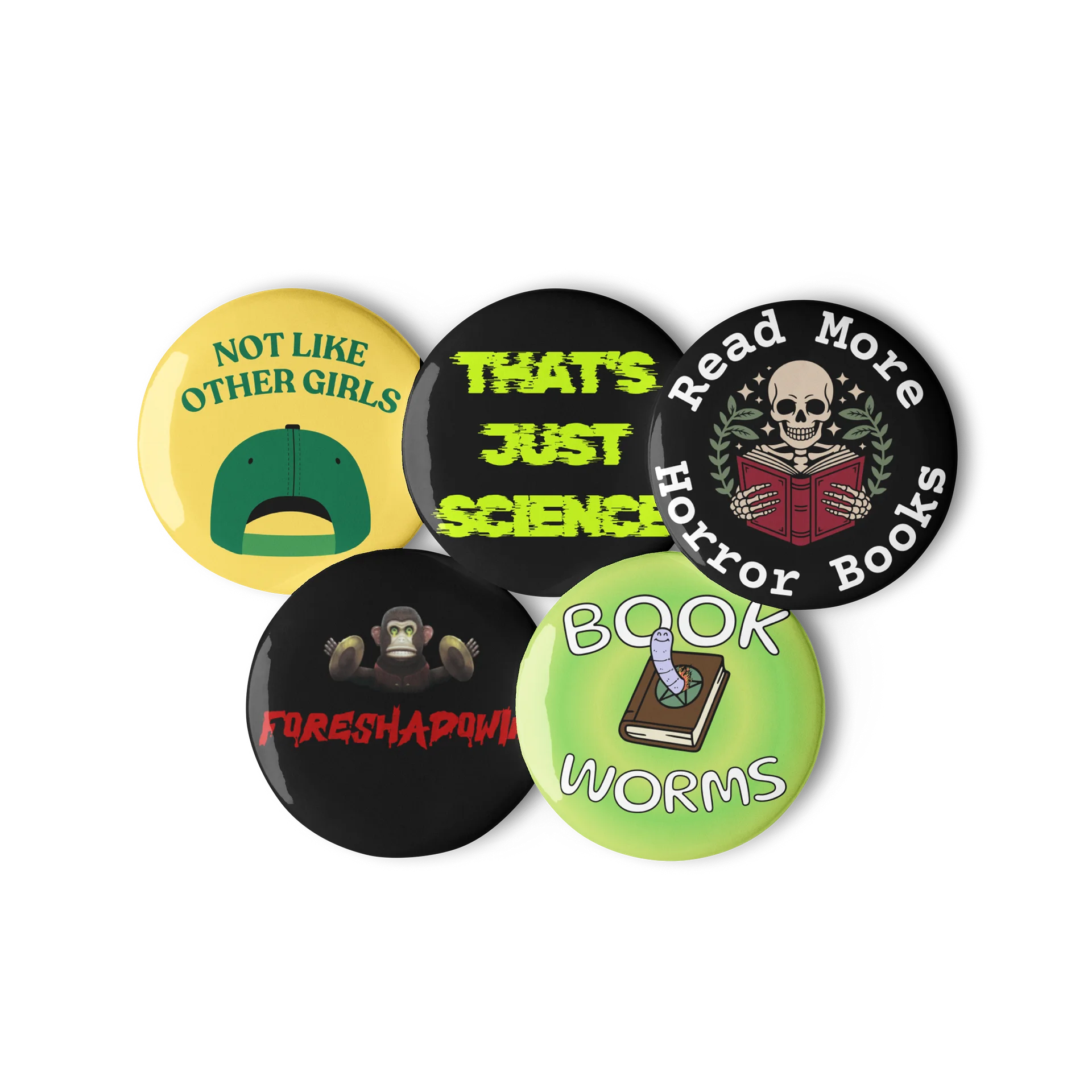 Book Worm Pin Set product image (3)