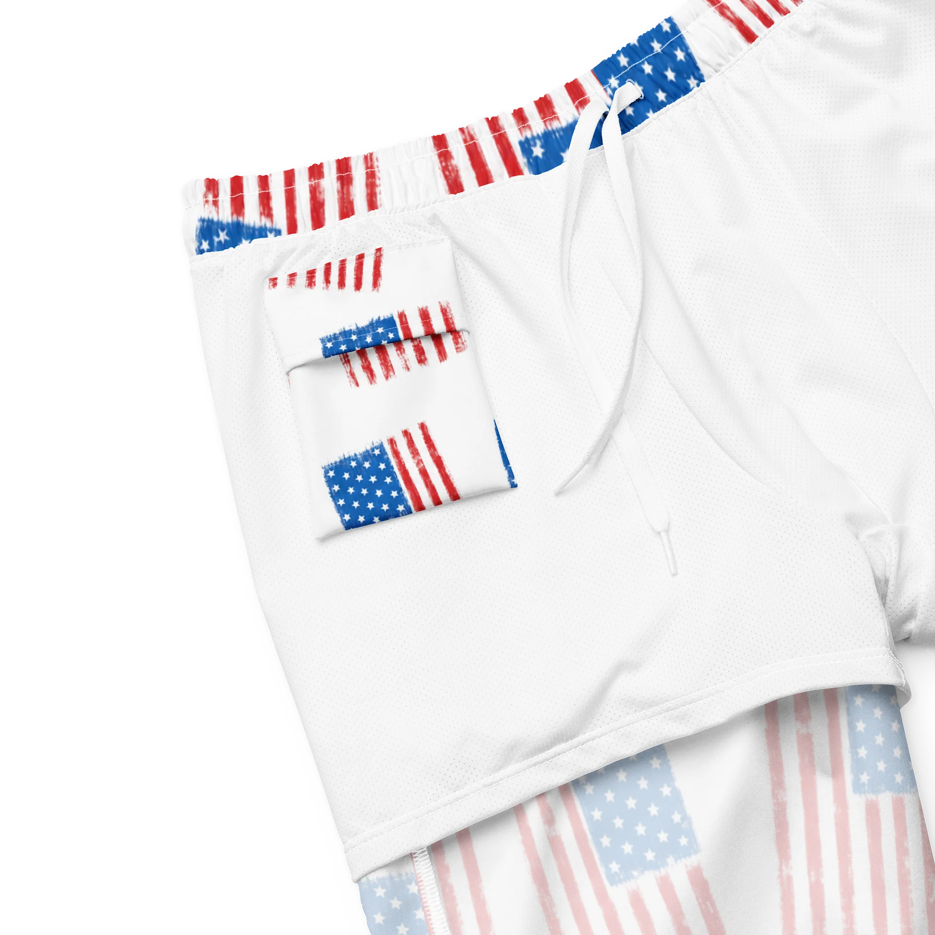 Distressed American Flag Shorts product image (8)