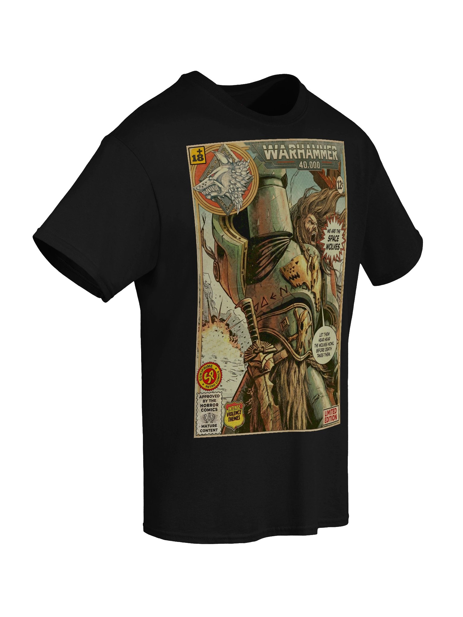 Space Wolves Comic Art T-Shirt product image (6)