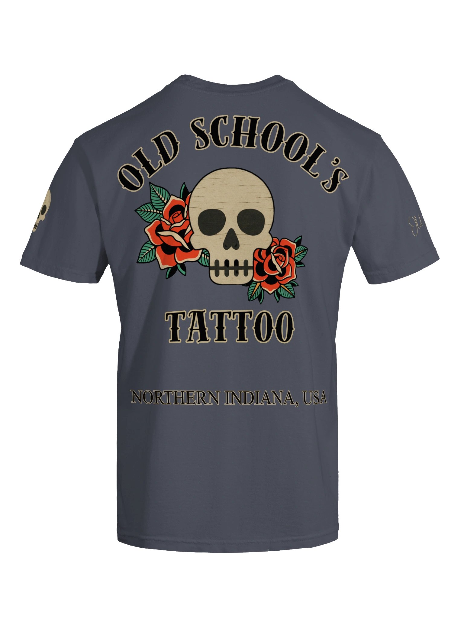 Old School's Tattoo Heavyweight T-Shirt – Denim product image (1)