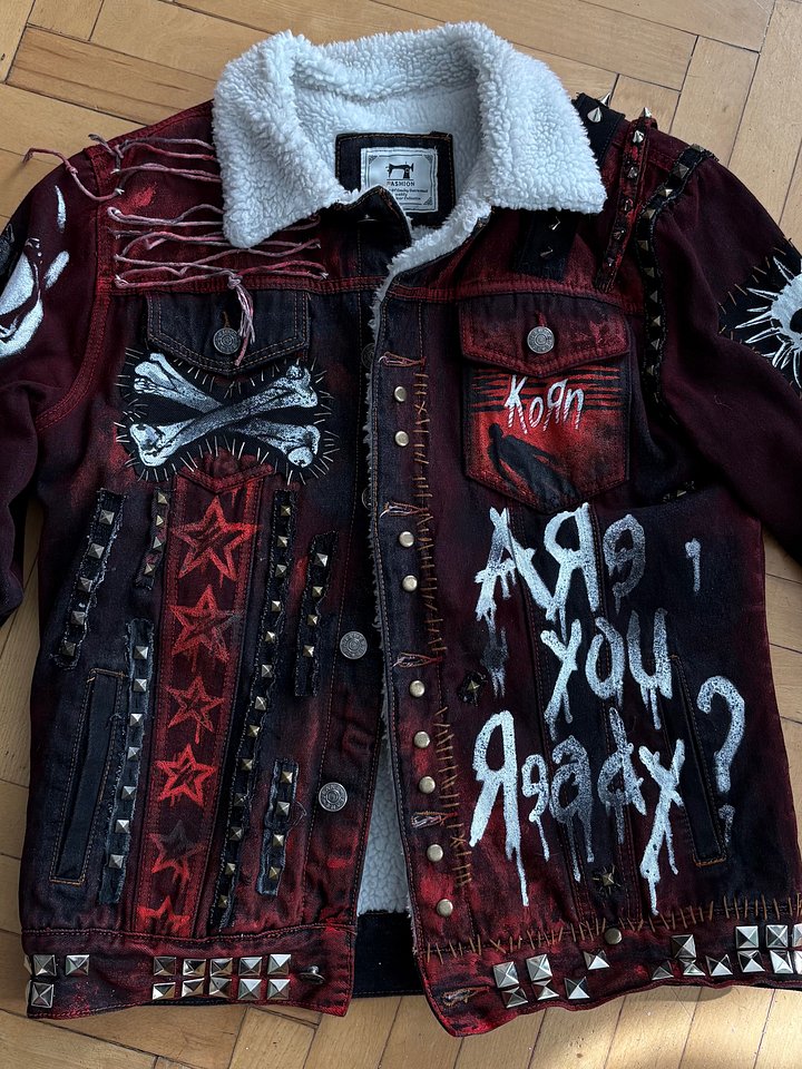 KORN «1994» TRIBUTE: Hand-Painted Insulated Denim (1-of-1) product image (2)
