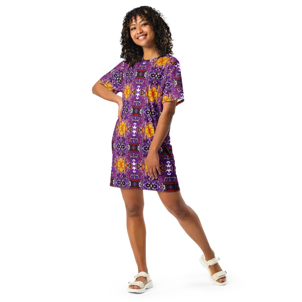 Purple African Inspired Pattern Dress product image (10)