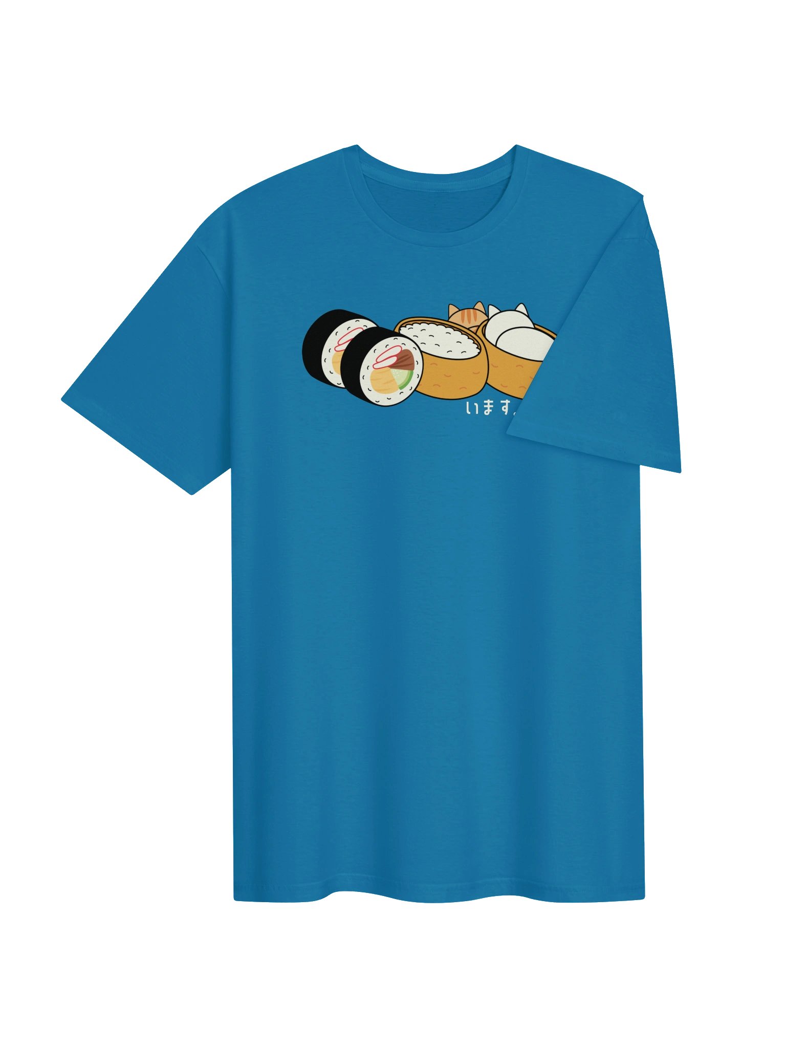 Inari Sushi and Futomaki Cat - Unisex Adult Super Soft Lightweight T-shirt product image (3)