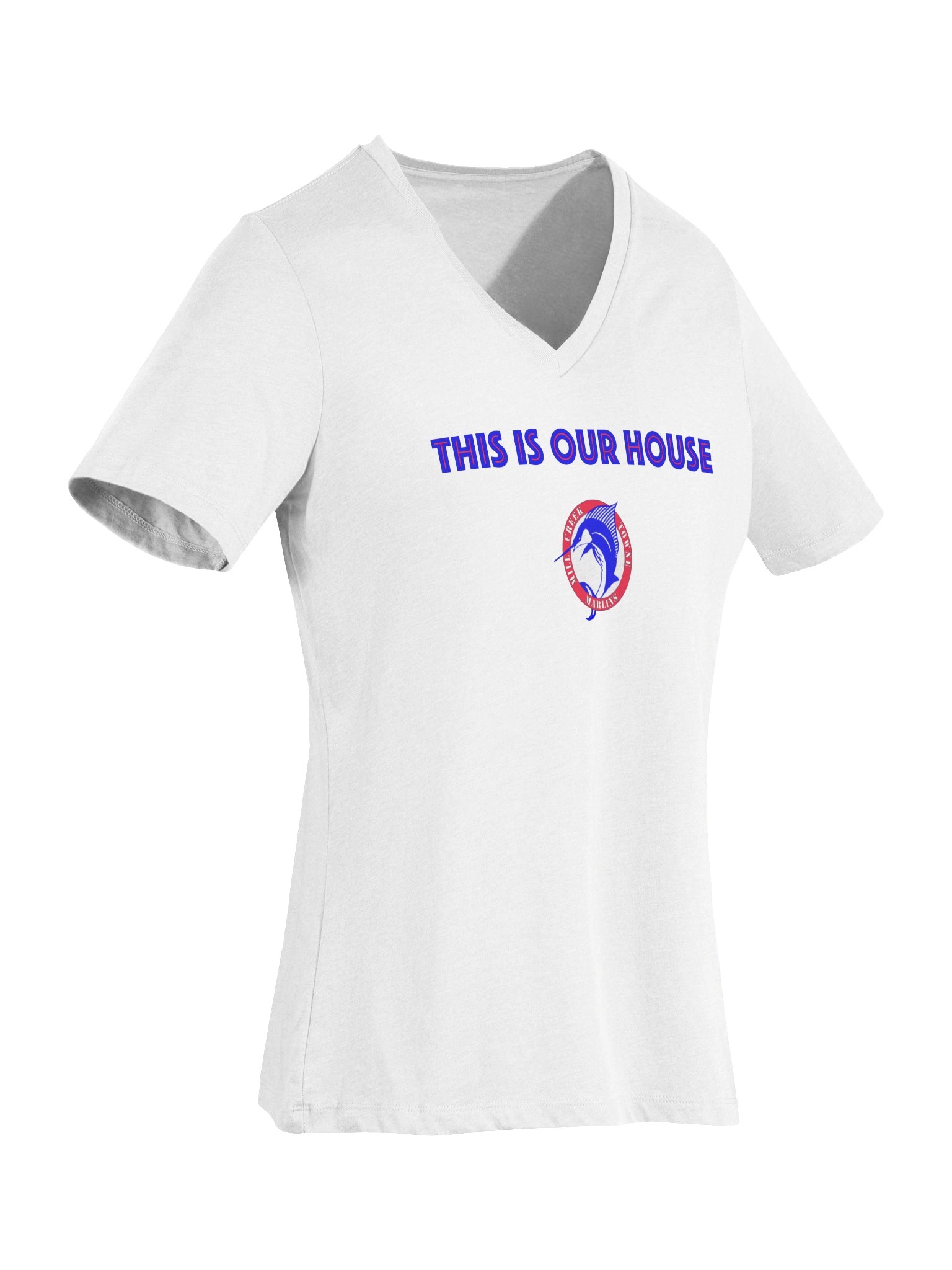 This Is Our House Map Back Ladies V-Neck product image (7)