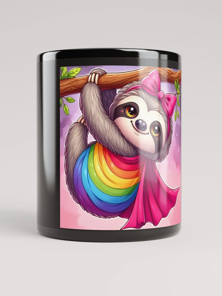 Pris- Sleepy Socialist Pride- Black Glossy Mug product image (1)