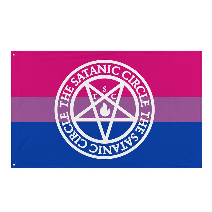 The Satanic Circle - Indoor Bisexual Flag product image (1)