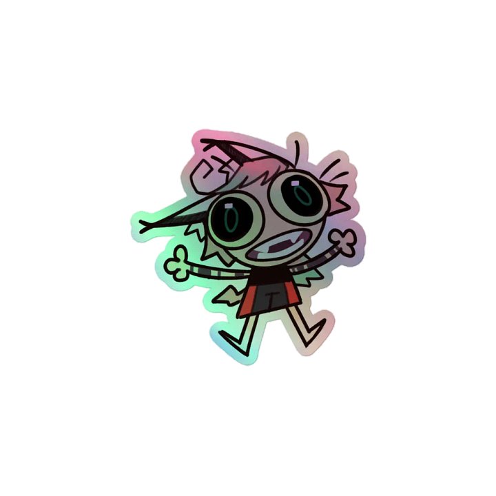 Weird Snebby Holographic Sticker product image (1)