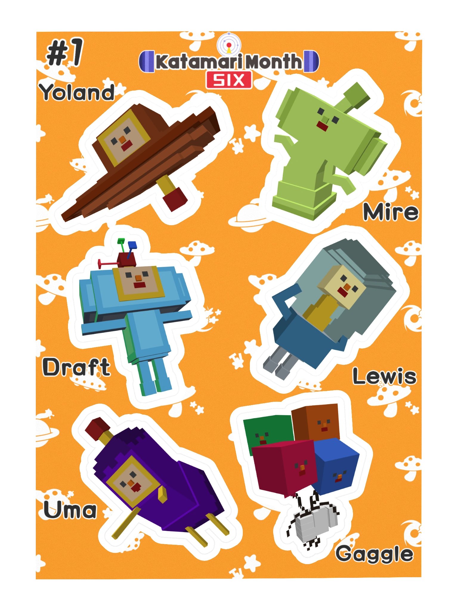 KDM6 OC Cousin Sticker Sheet #1 product image (3)
