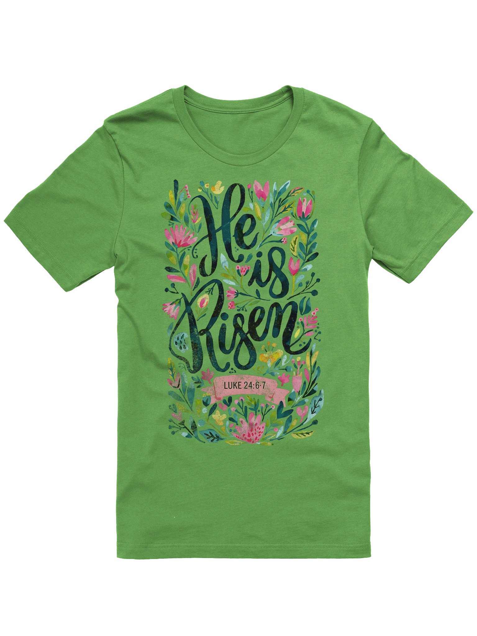 He Is Risen Women's Tee - Front & Back product image (1)