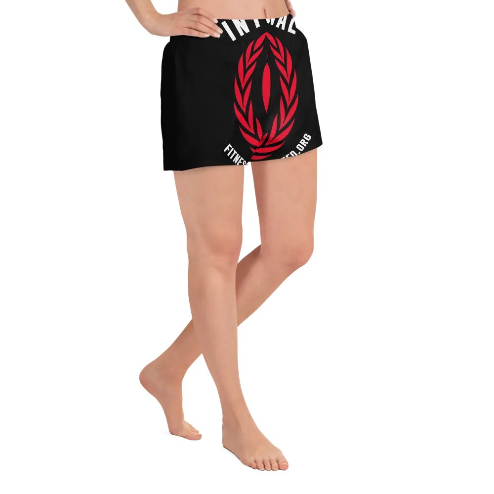 IFBNewsfeed.Org's ALL-OVER PRINT WOMEN'S ATHLETIC SHORT SHORTS product image (3)