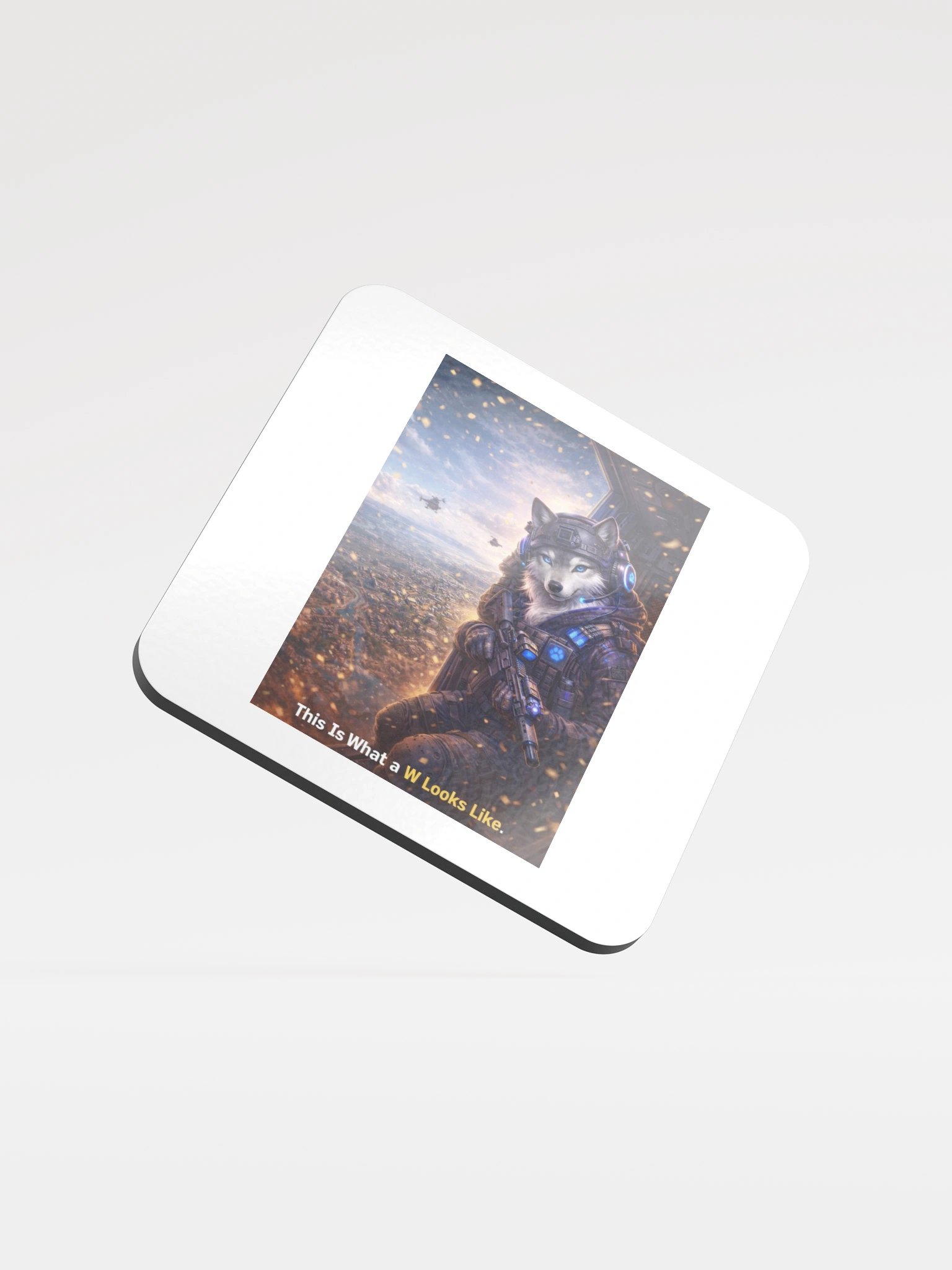 Lunar Wolf Tech Coaster product image (1)