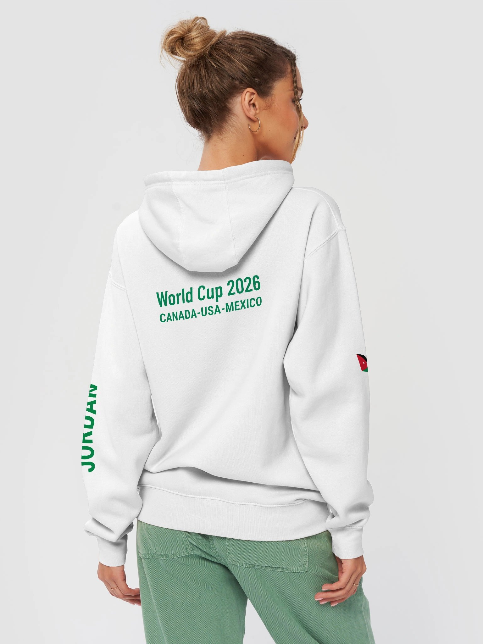 Jordan 2026 World Cup Flag Hoodie - Premium Unisex T-Shirt product image (4)