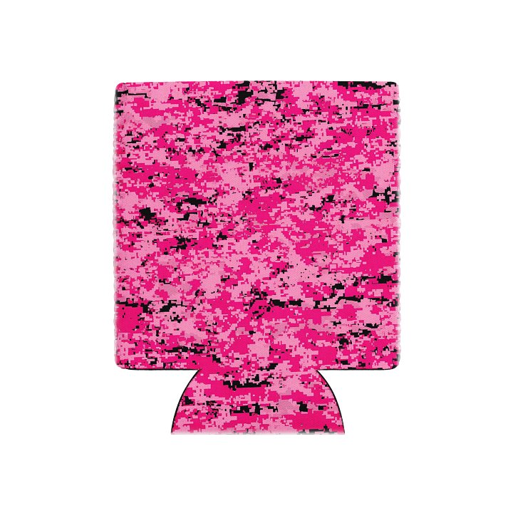 Pixel Pink Camo Coozie Can Cooler product image (1)