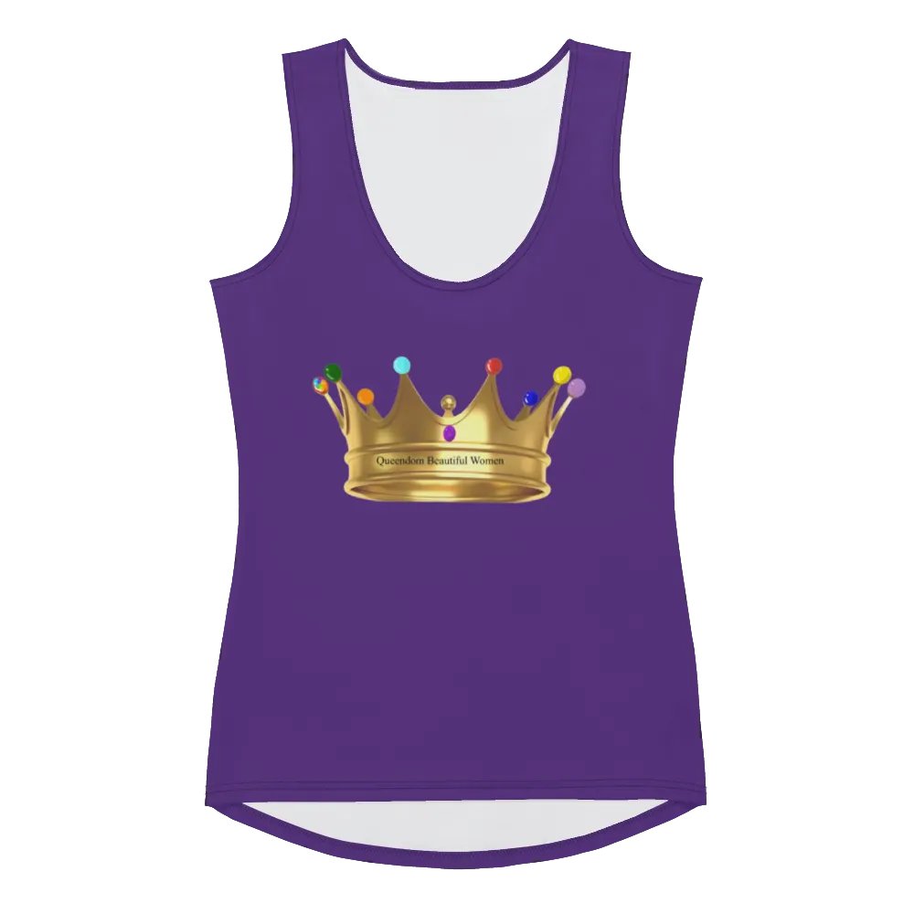 Queendom Beautiful Women Crown Tank Top/Purple (TM) product image (1)