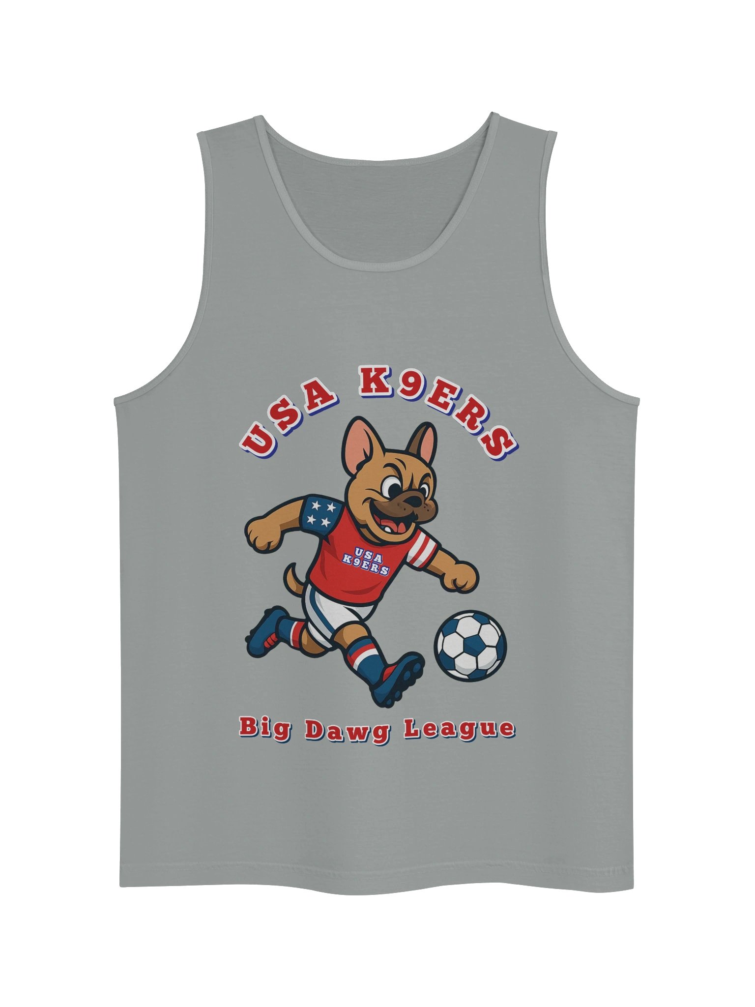 USA K9ERS French Bulldog Soccer Tank product image (3)