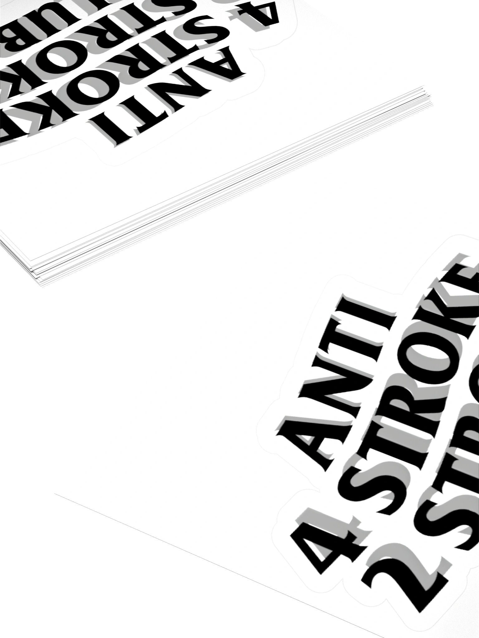 STICKER ANTI 4 STROKE 2 STROKE CLUB product image (2)
