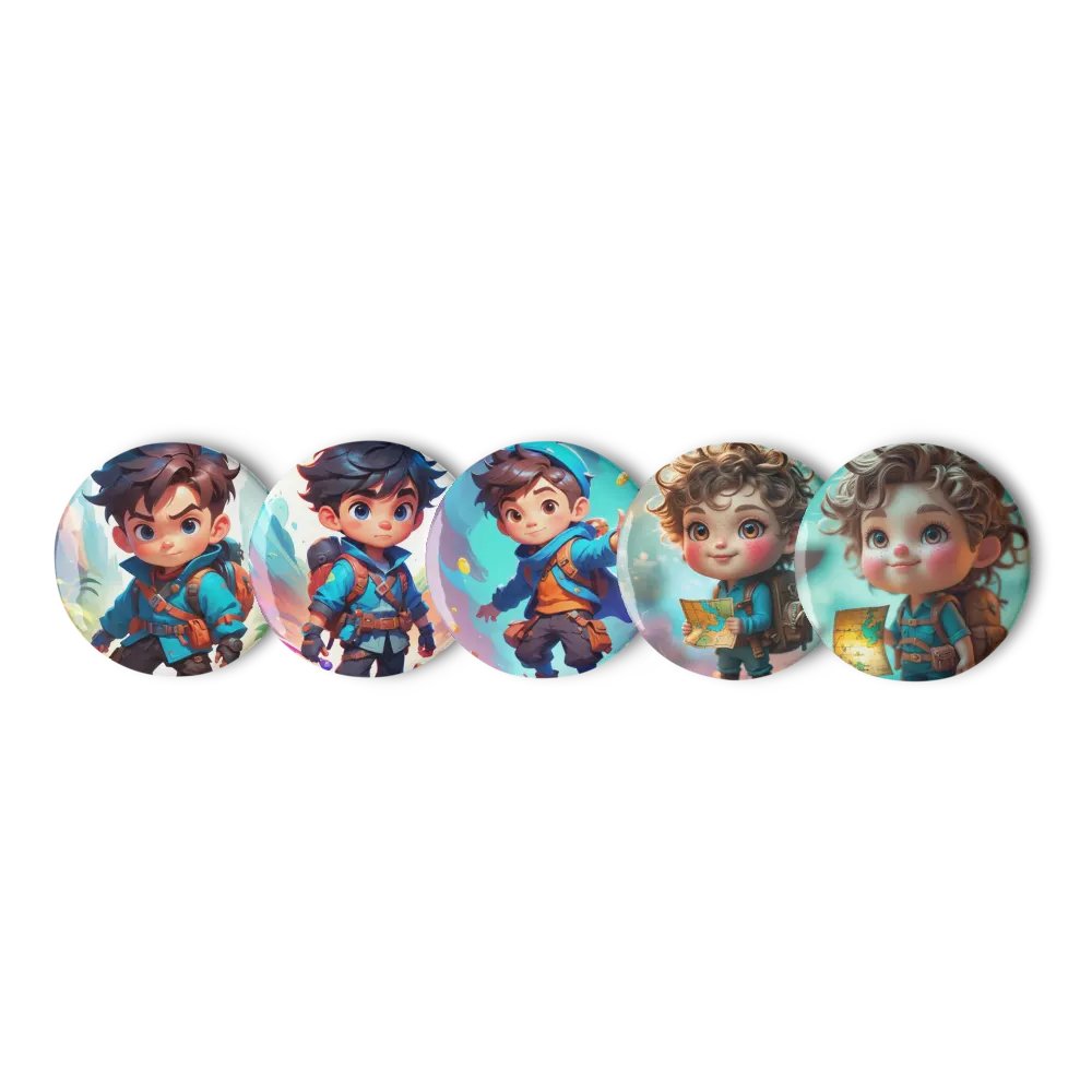 Chibi Adventurer Set B - Button Set Collection product image (6)