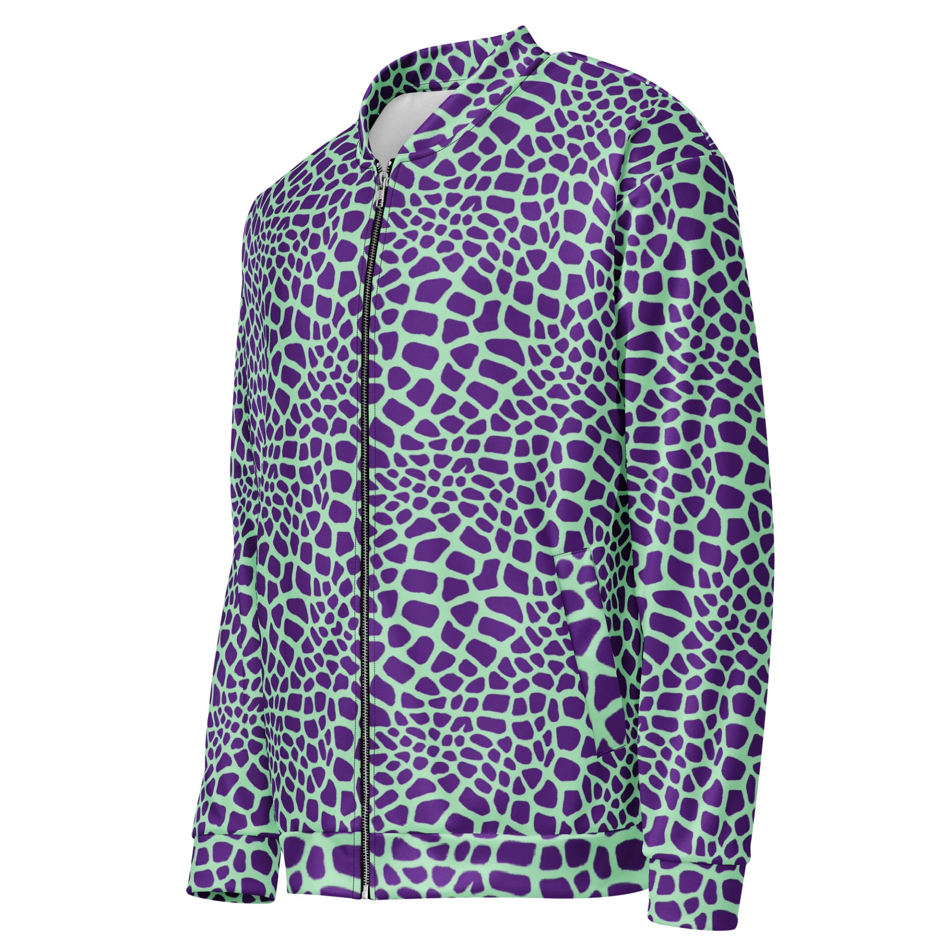 Green Giraffe Bomber Jacket product image (3)