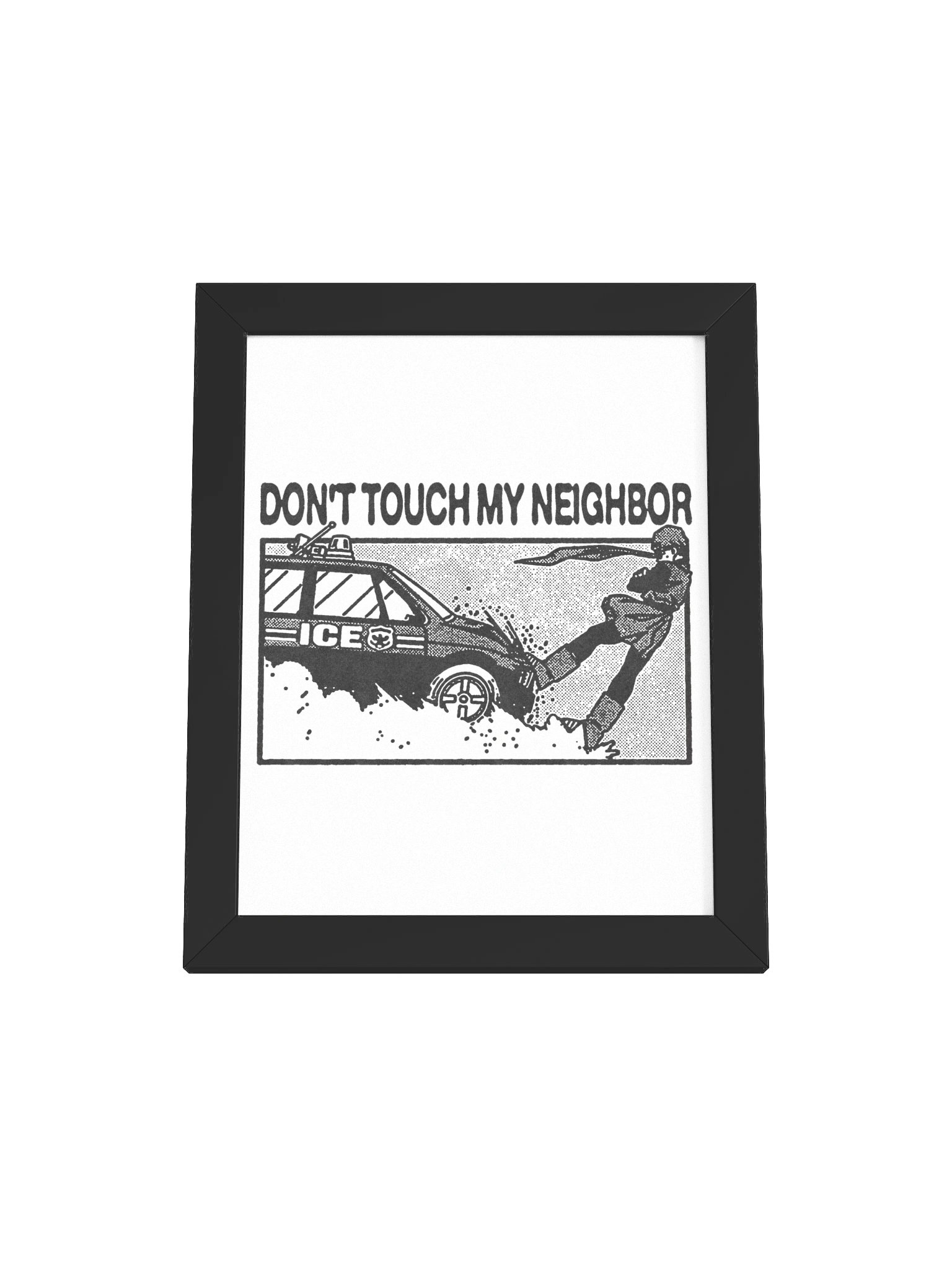 DON'T TOUCH ! Framed Print. product image (1)