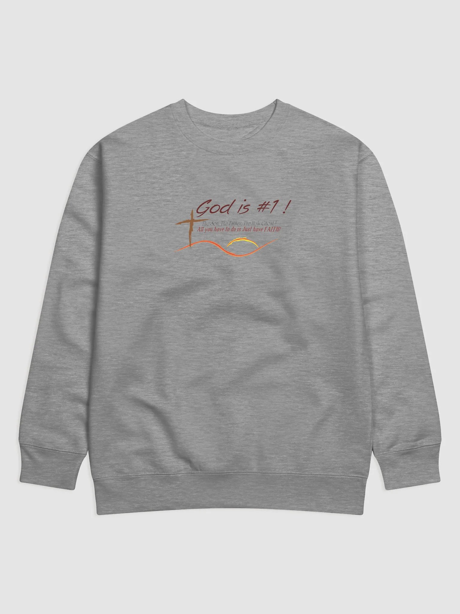 God is#1 long sleeve product image (1)