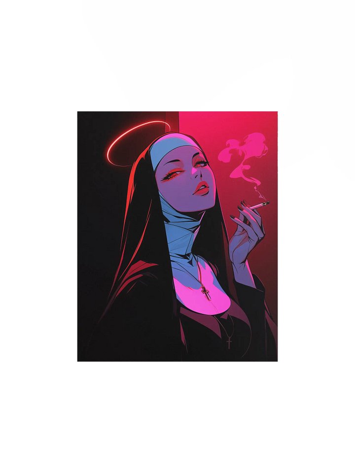 Neon Serenity Matte Poster product image (3)