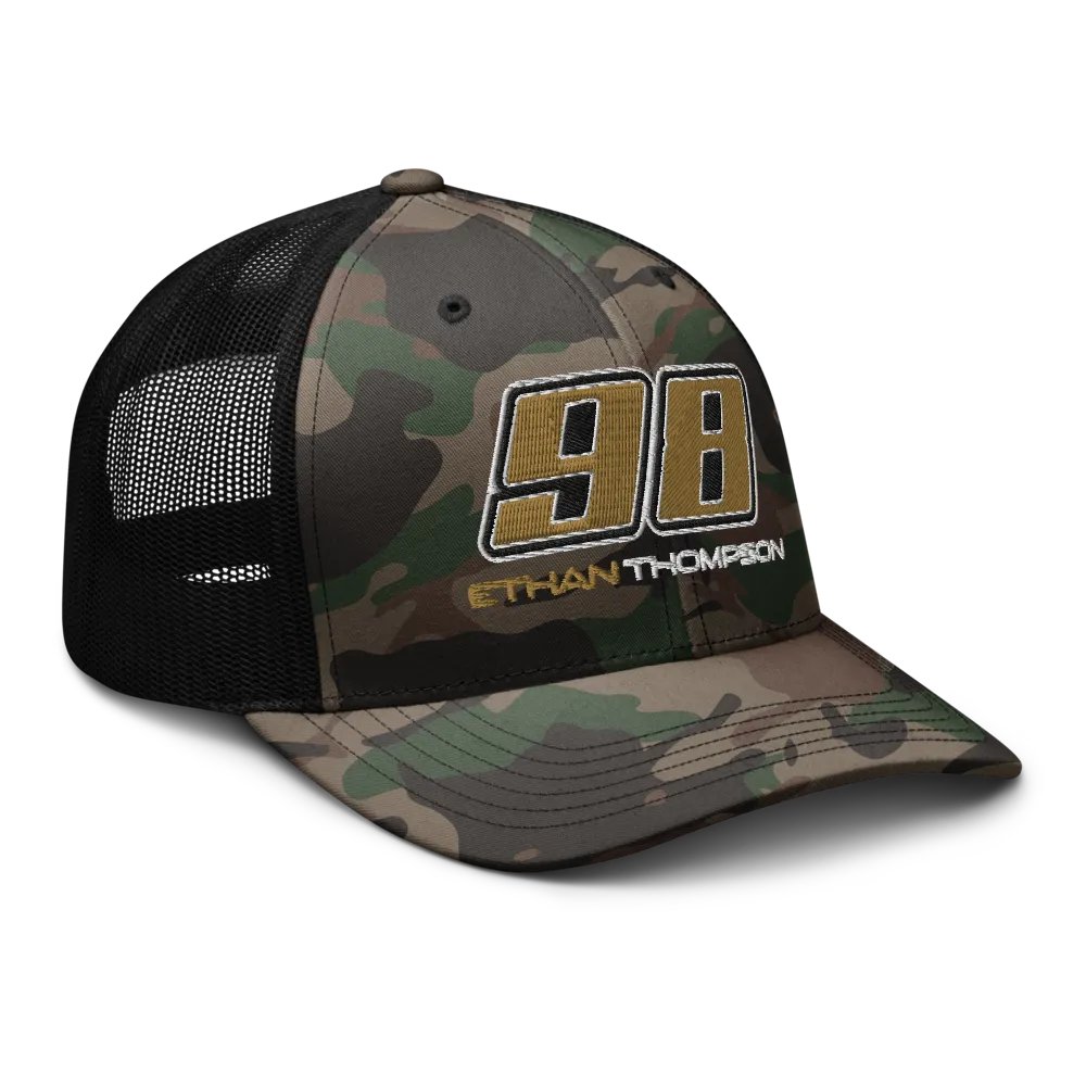 Ethan Thompson 98 Racing Fan Camo Snap back product image (8)