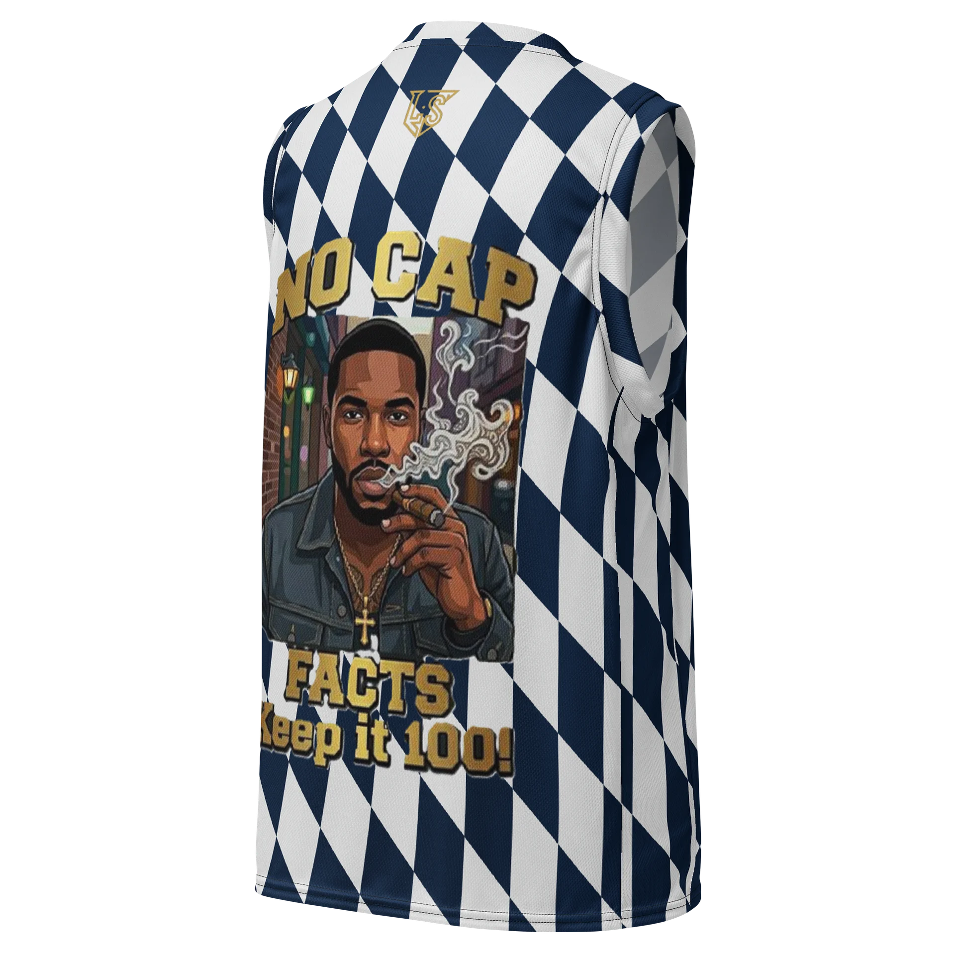 No Cap -Checker Board Sleeveless Pattern Design product image (3)