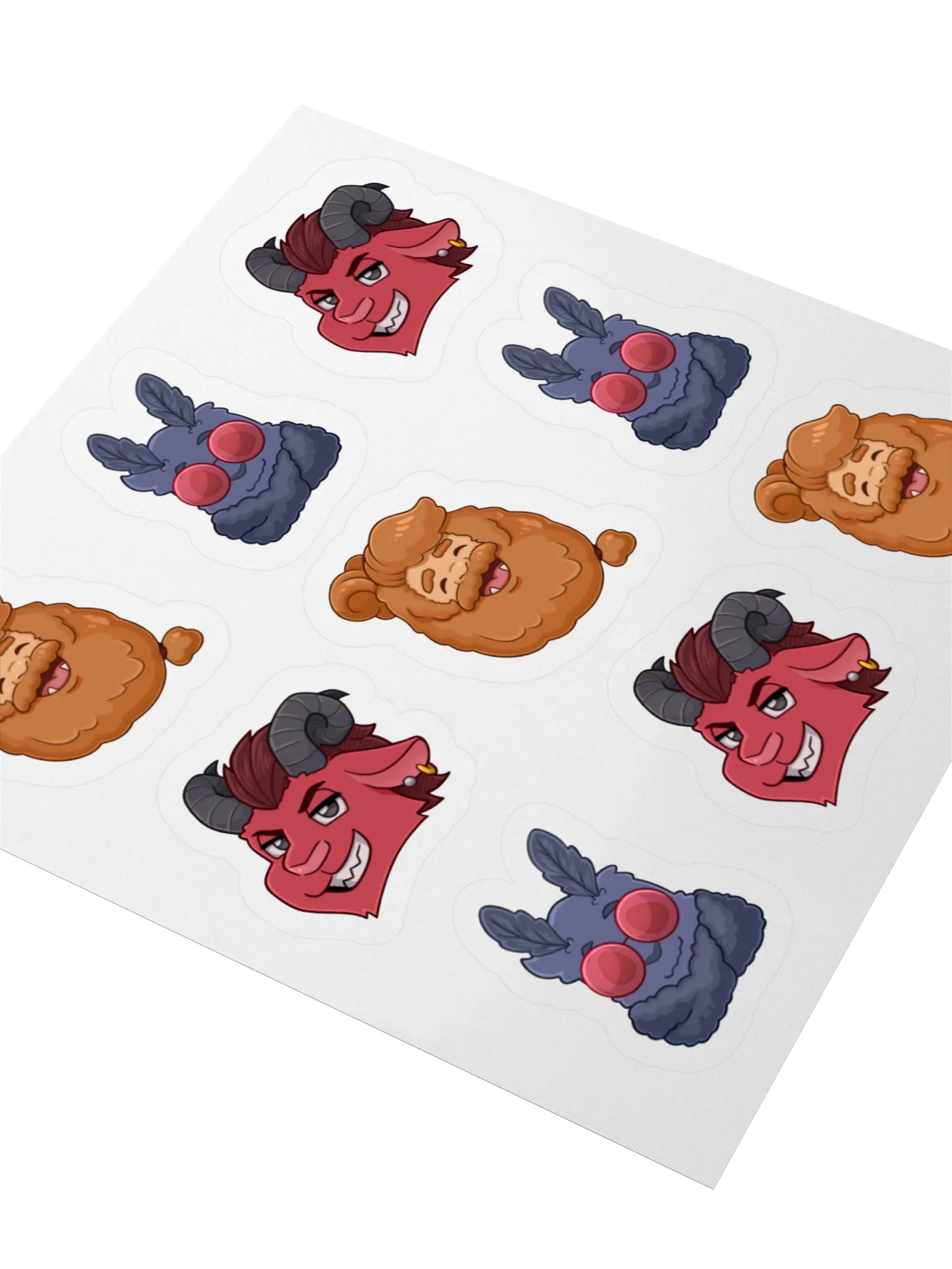 Cryptid Polycule Stickers product image (3)