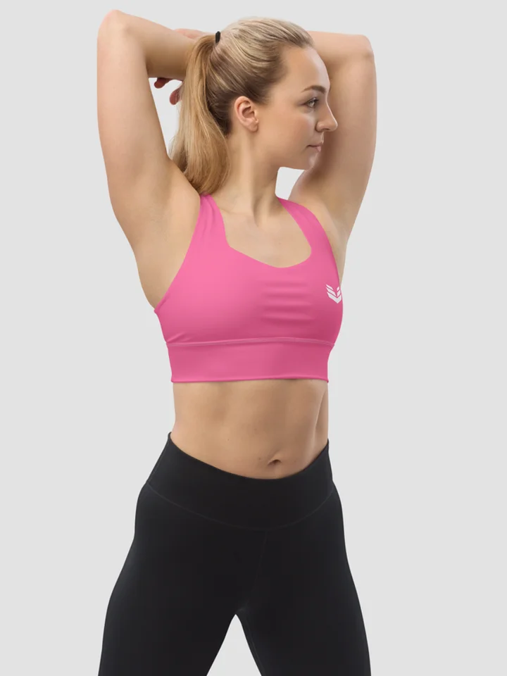Longline Sports Bra - Blazing Pink product image (1)