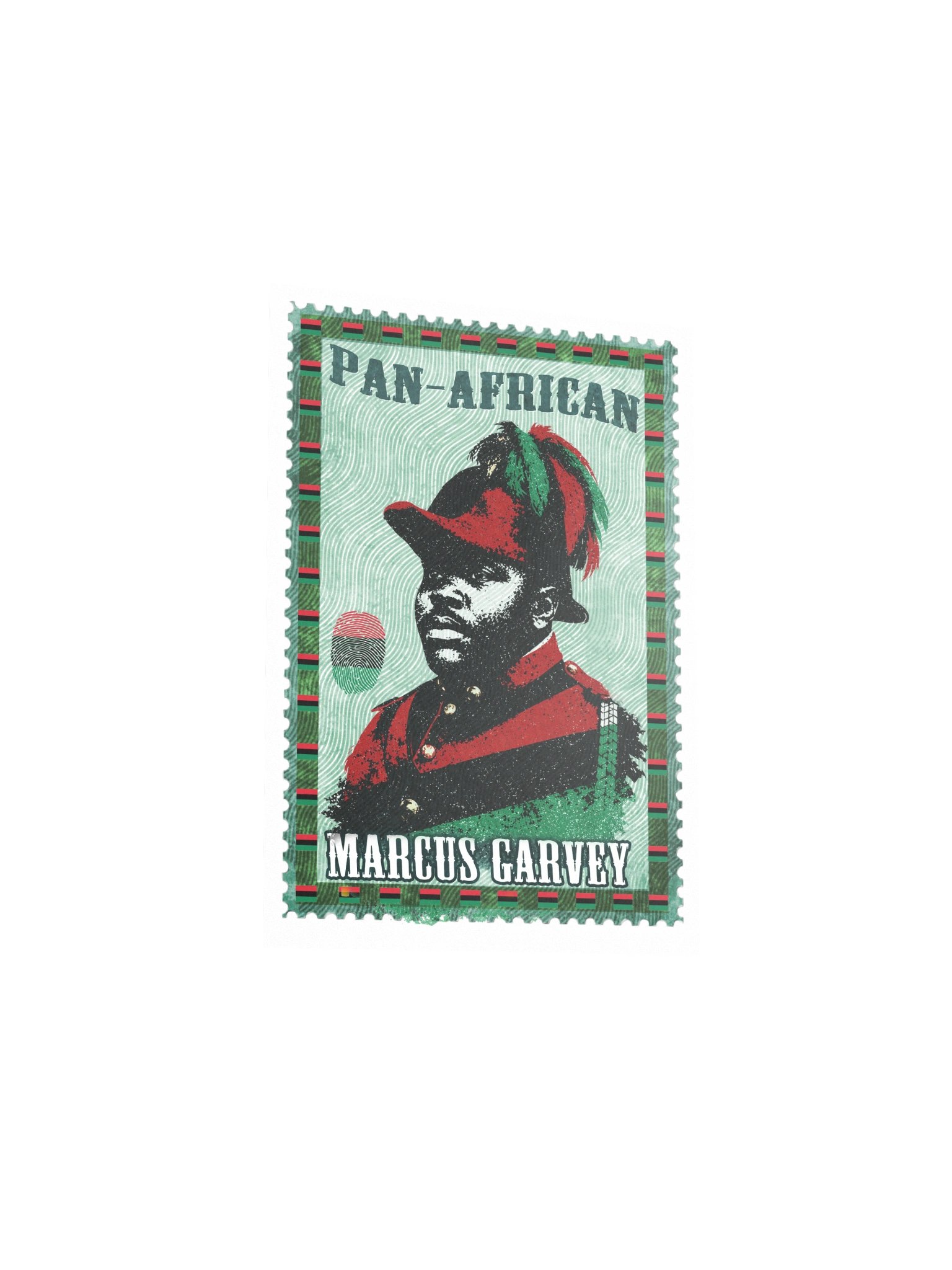 Marcus Garvey Poster – Vintage Postage Stamp Pan-African Art product image (5)