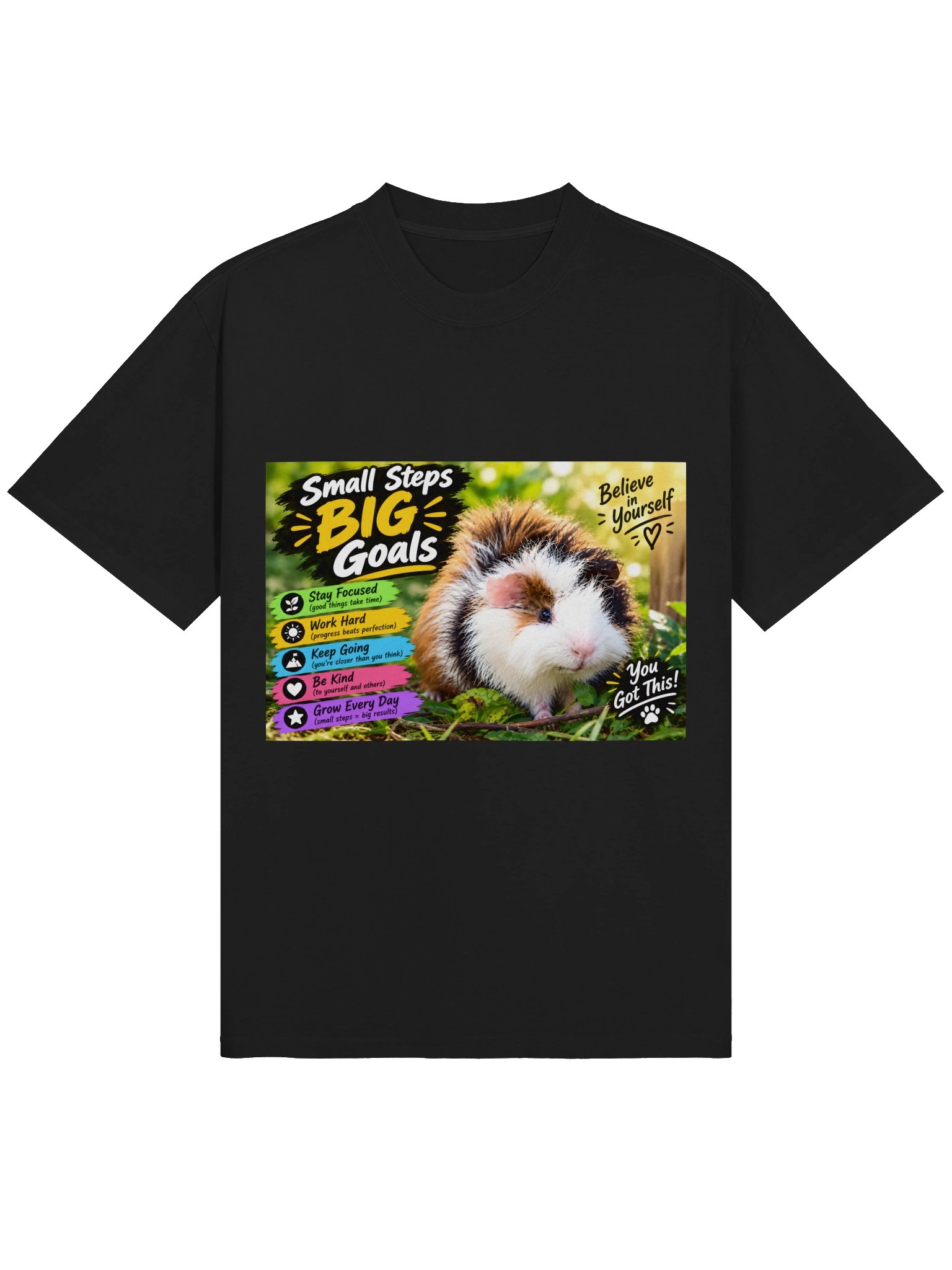 Small Steps, Big Goals Guinea Pig Tee product image (1)