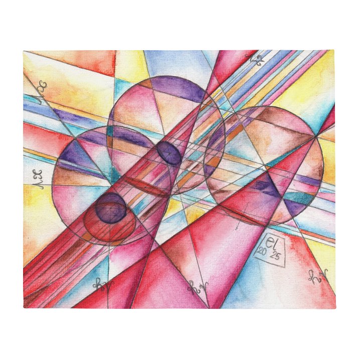 Circles to Circles #1 - Stereographic Projection Mathematical Art Blanket product image (2)