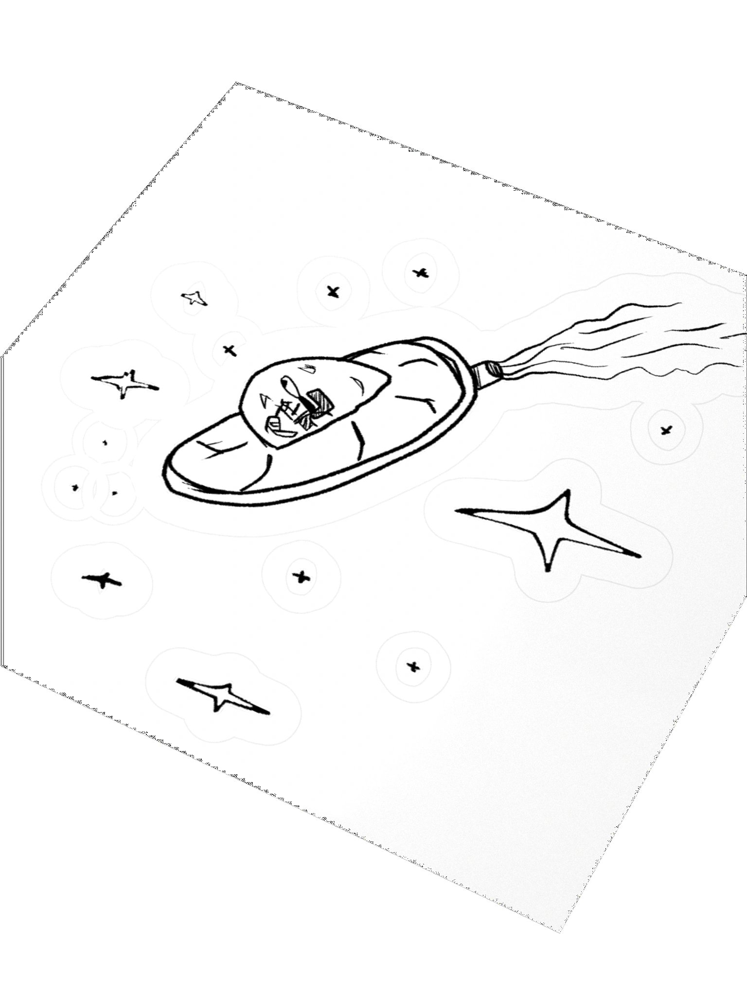 Unfinished Forgotten Outline Sticker product image (9)