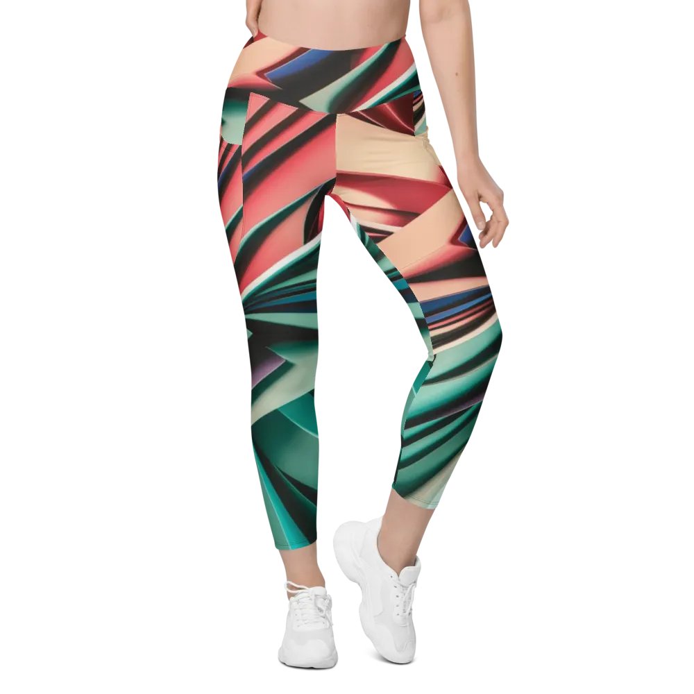 TDS Music Leggings with Pockets in Abstract Geometric Print (2XS-6XL) product image (4)