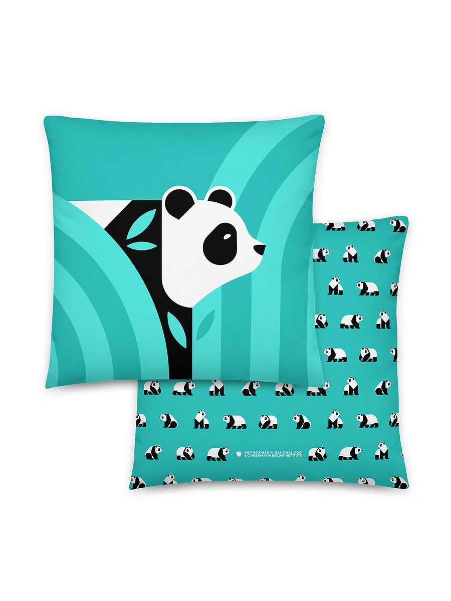 Panda Pillow (Teal) Image 1
