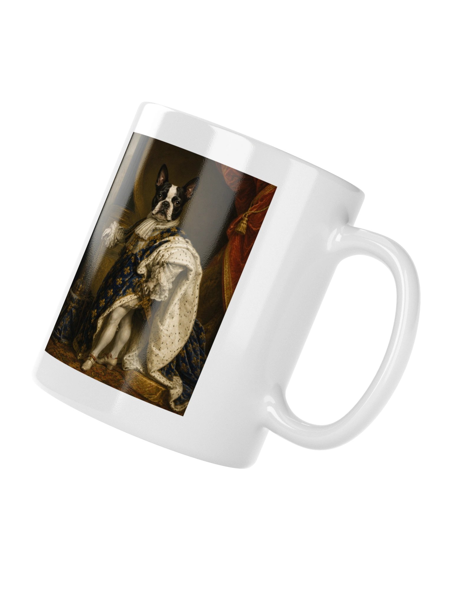Boston Terrier Portrait of Louis XIV Mug product image (4)