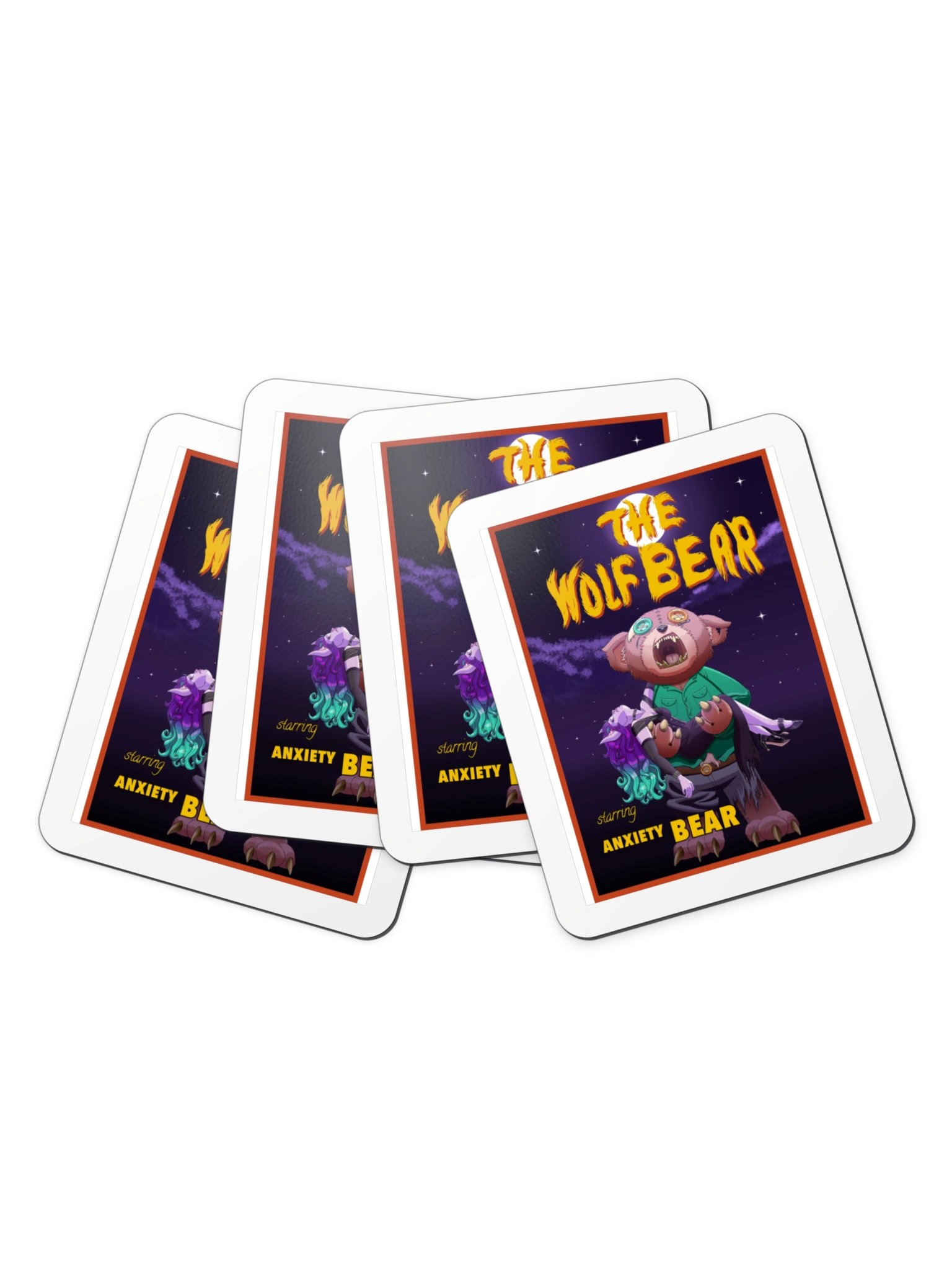 Anxiety Bear WolfBear Movie Magnet product image (7)