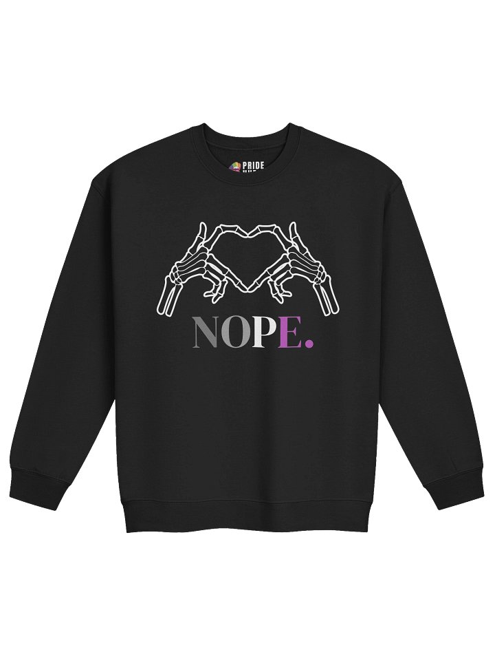 Nope Asexual Flag 💜 Sweatshirt product image (2)