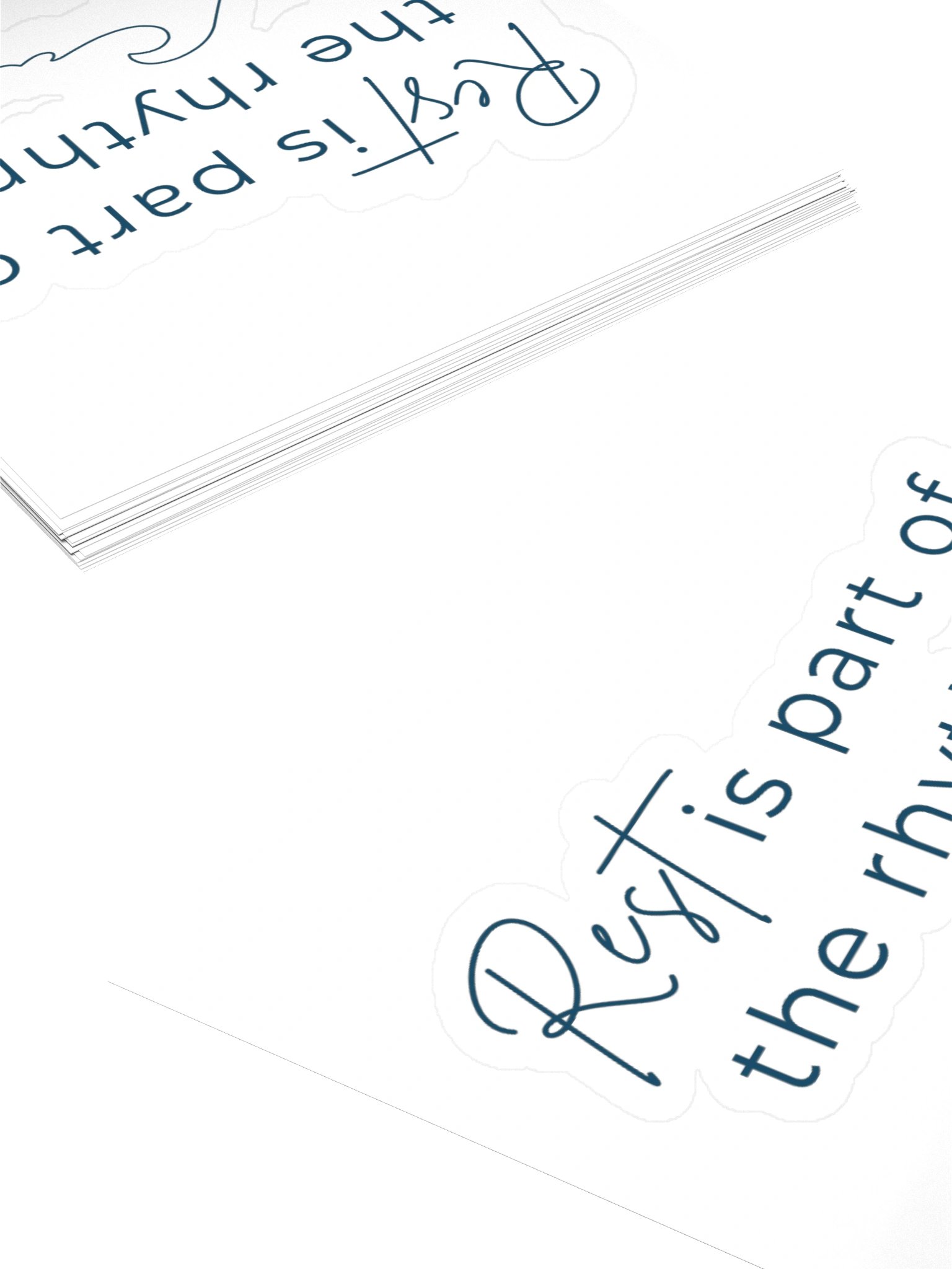 Rest is part of the rhythm (sticker) product image (10)