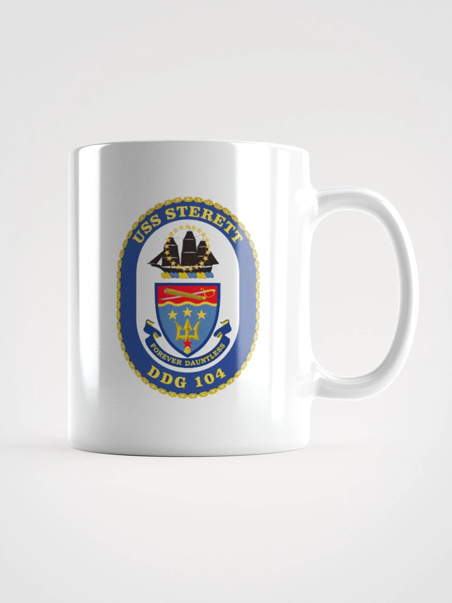 USS Sterett DDG 104: White Coffee Cup product image (1)